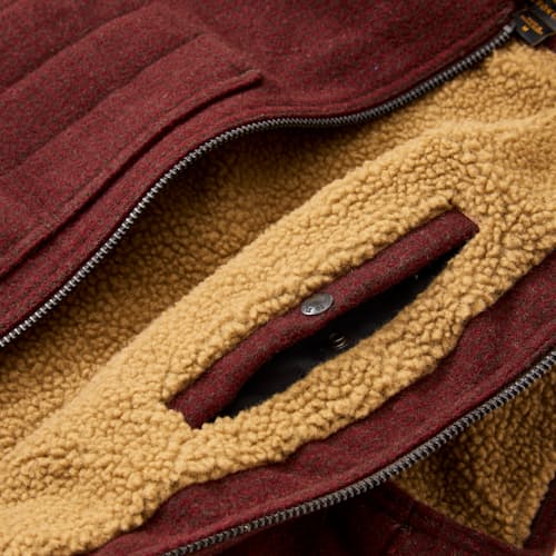 laydown detail image of Lined Mackinaw Wool Work Vest