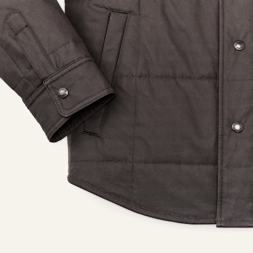 laydown detail image of Cover Cloth Quilted Jac Shirt