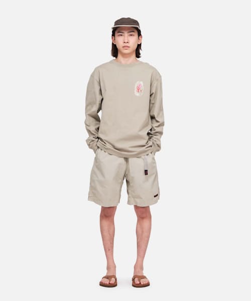 on model image of Nylon Packable G-Short - 9"