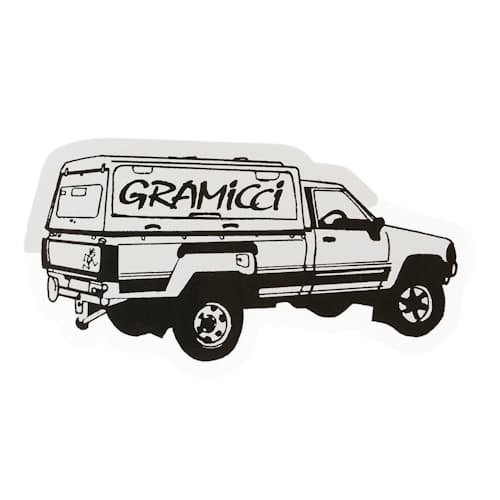 laydown image of Gramicci Assorted Sticker Bag