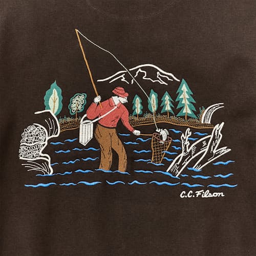 laydown detail image of Prospector Embroidered Hoodie