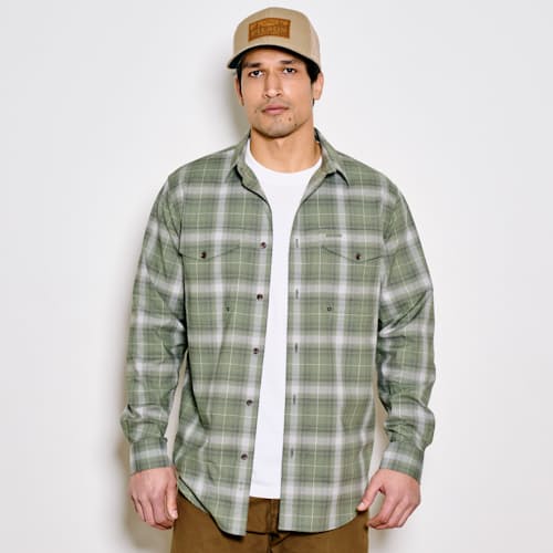 on model image of Twin Lakes Long Sleeve Shirt