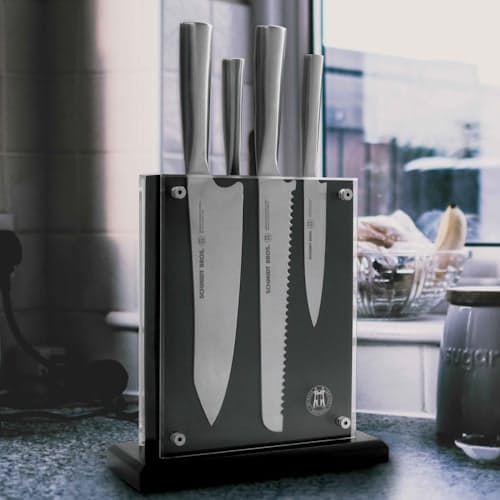 laydown image of 6 Pc Knife Block Set