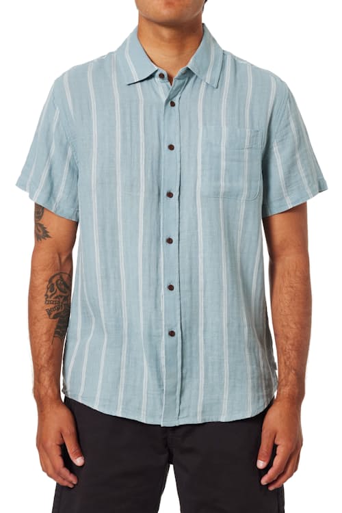 on model image of Alan Short Sleeve Shirt