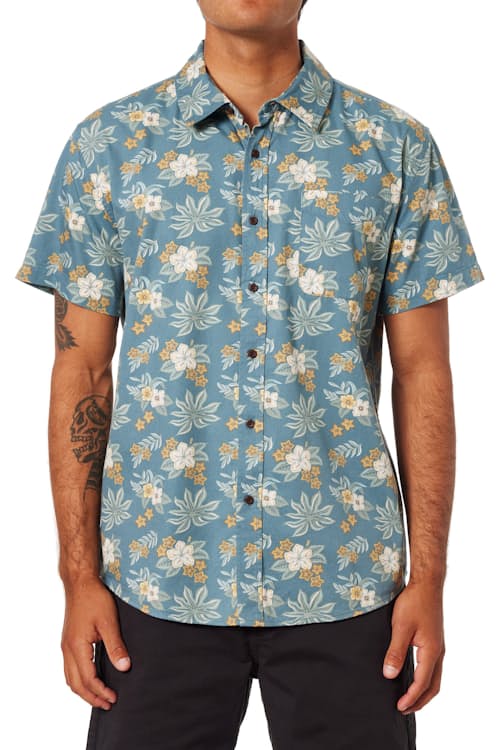 on model image of Benji Short Sleeve Shirt