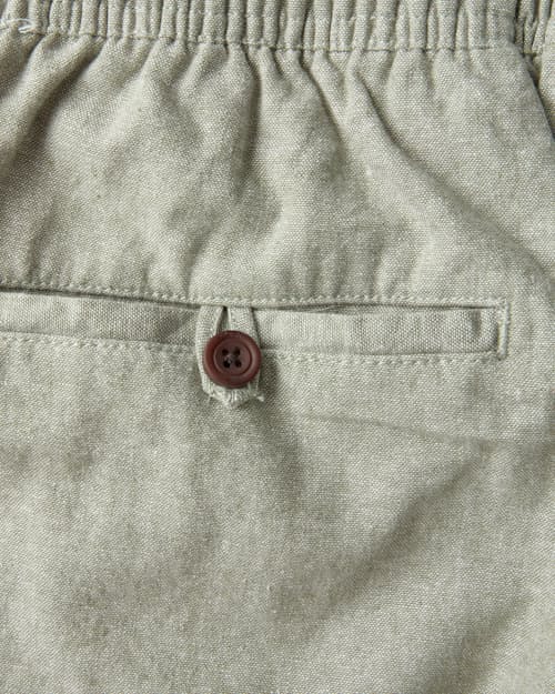 laydown detail image of Isaiah Cotton Linen Local Short - 7"