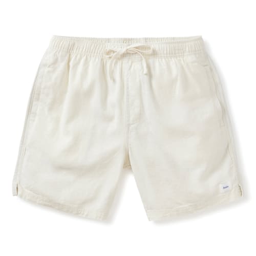 laydown image of Isaiah Cotton Linen Local Short - 7"
