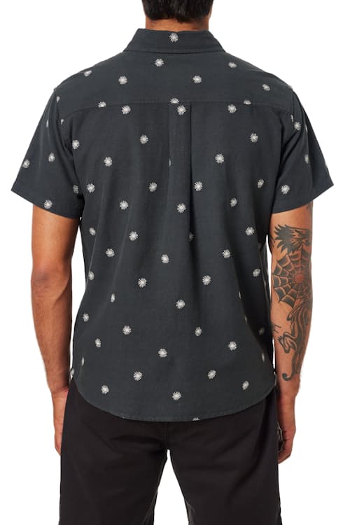 on model image of Shine Short Sleeve Shirt