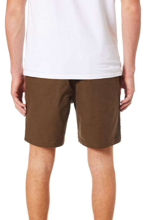 on model image of Trail Canvas Short - 7"