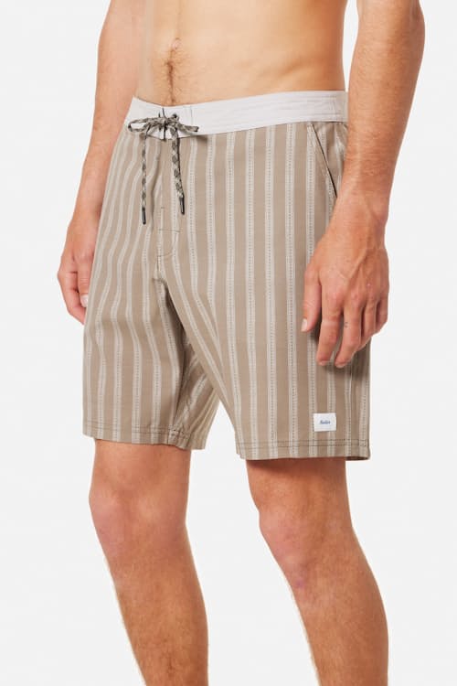 on model image of Barley Hybrid Boardshorts