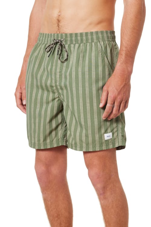 on model image of Volley Swim Trunks