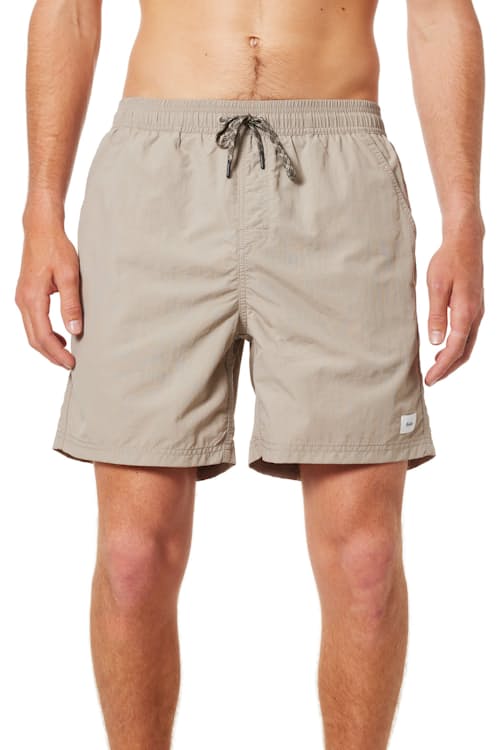 on model image of Volley Swim Trunks