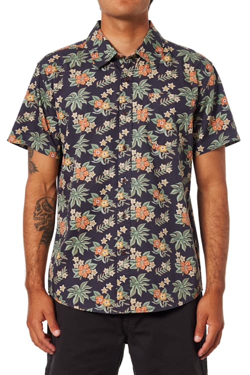 on model image of Benji Short Sleeve Shirt