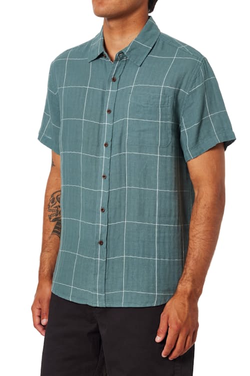 on model image of Monty Short Sleeve Shirt