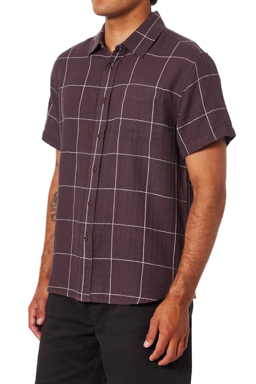 on model image of Monty Short Sleeve Shirt