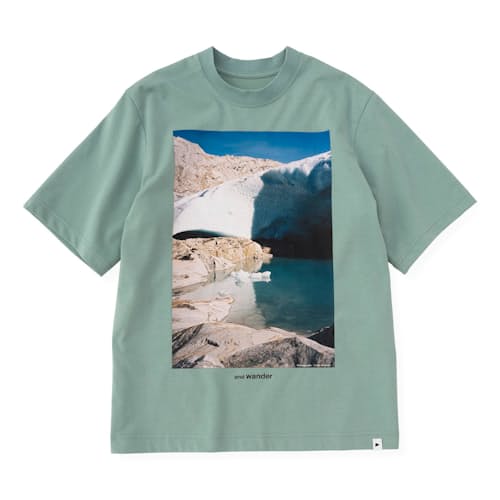 laydown image of Glacier Graphic T-Shirt