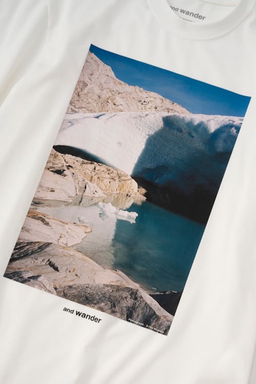 laydown detail image of Glacier Graphic T-Shirt