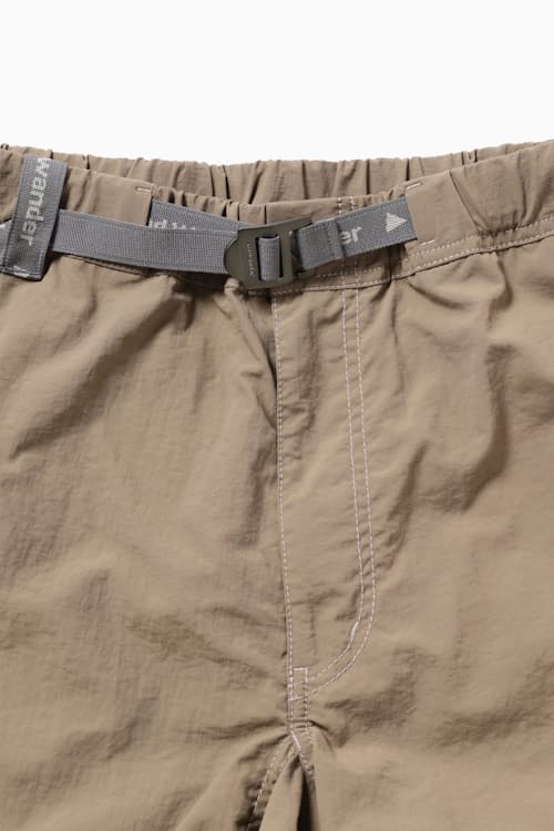 laydown detail image of hiking club Ny taffeta hiker short pants