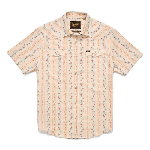 laydown image of H Bar B Short Sleeve Snapshirt