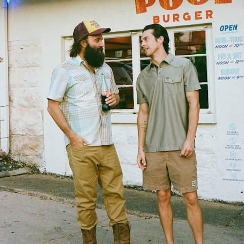 lifestyle image of H Bar B Short Sleeve Snapshirt
