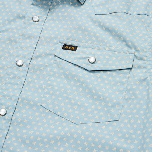 lifestyle image of H Bar B Short Sleeve Snapshirt