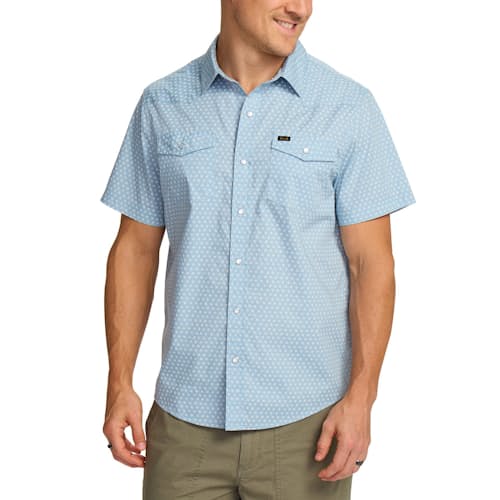 lifestyle image of H Bar B Short Sleeve Snapshirt