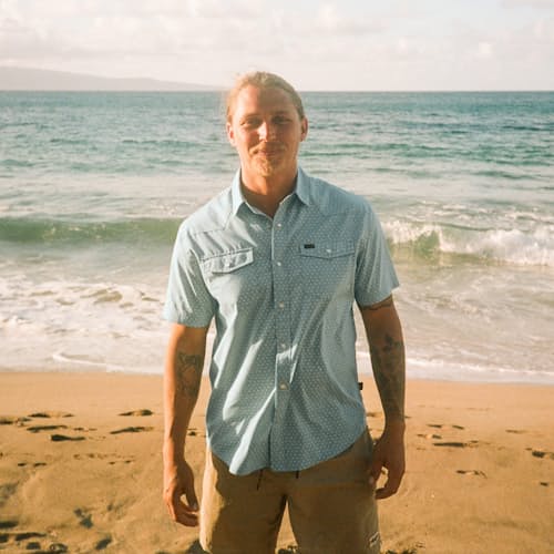 lifestyle image of H Bar B Short Sleeve Snapshirt