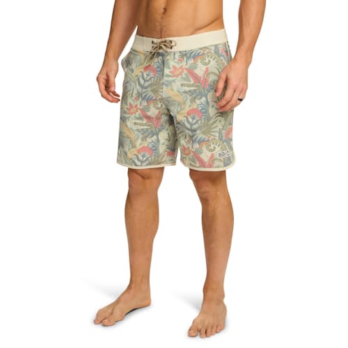 on model image of Bruja Boardshorts - 8"
