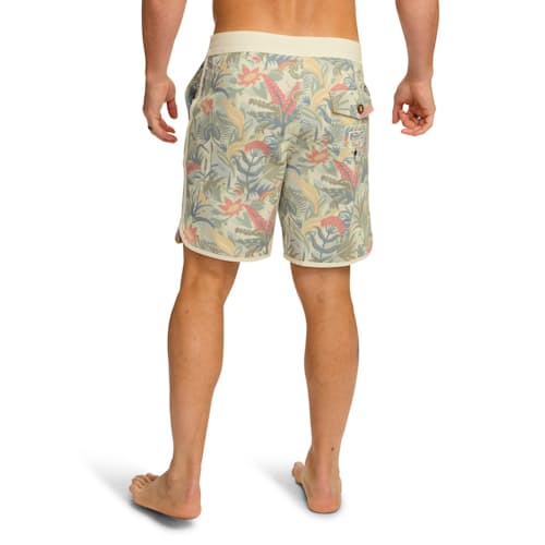 on model image of Bruja Boardshorts - 8"