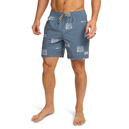on model image of Deep Set Swim Trunks - 7"