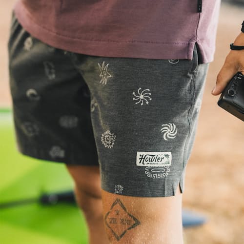 lifestyle image of Deep Set Swim Trunks - 7"