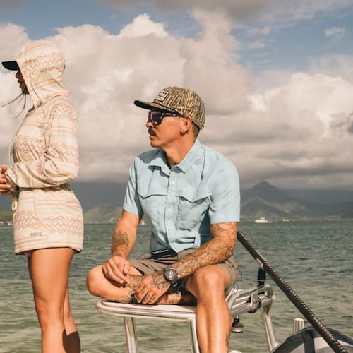 lifestyle image of Open Country Tech Short Sleeve Shirt
