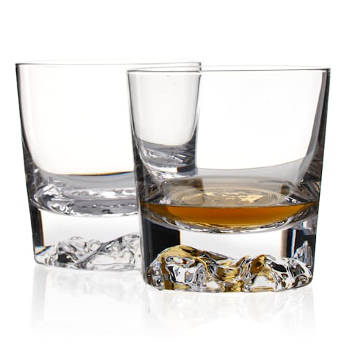 laydown image of Denali Heavy Bottom Glass - Set of 2