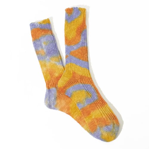 laydown image of Tie-Dye Crew Socks