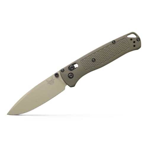 laydown image of Bugout Deep Olive Grivory Pocket Knife