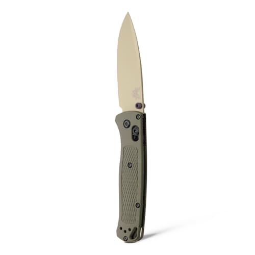 laydown image of Bugout Deep Olive Grivory Pocket Knife