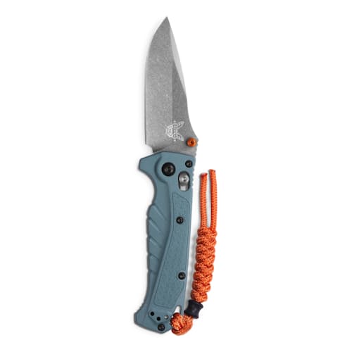 laydown image of Mini Adira Depth Blue Grivory Pocket Knife