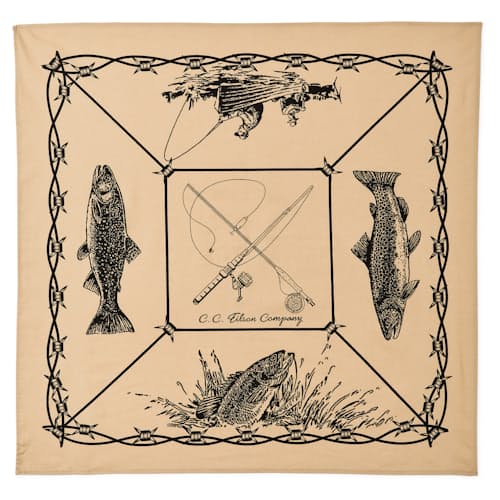 laydown image of Trout Bandana