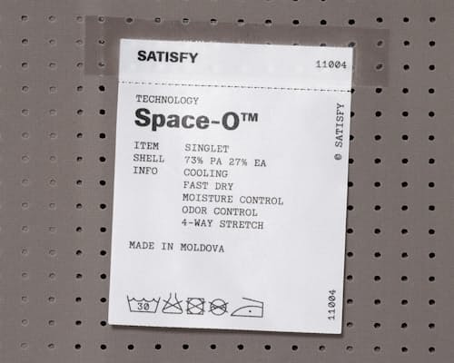 laydown detail image of Space-O Singlet Tank Top