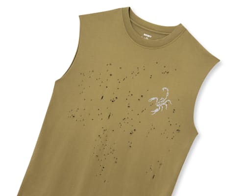 laydown detail image of MothTech Muscle T-Shirt