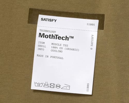laydown detail image of MothTech Muscle T-Shirt