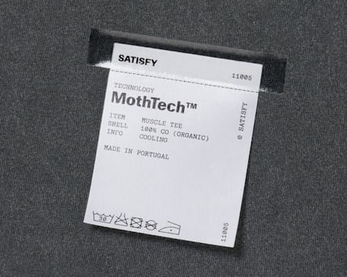 laydown detail image of MothTech Muscle T-Shirt