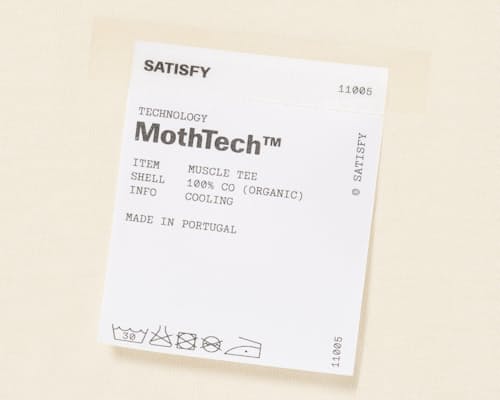 laydown detail image of MothTech Muscle T-Shirt