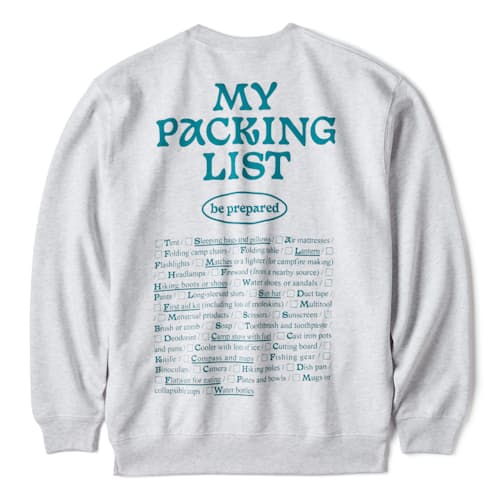 laydown image of Be Prepared Sweatshirt