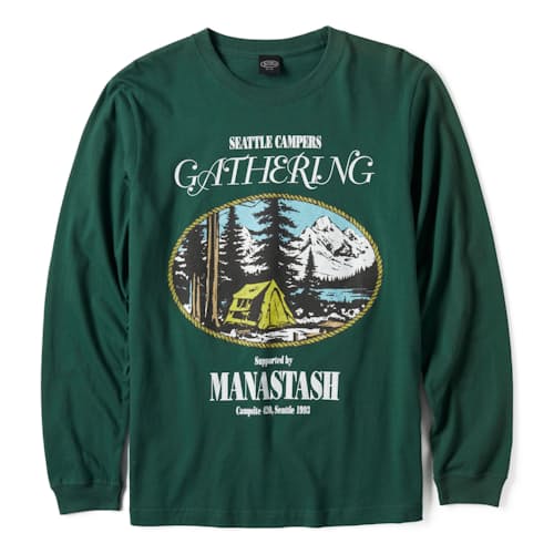 laydown image of Campers Gathering Long Sleeve T-Shirt