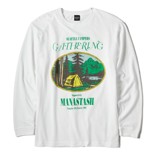 laydown image of Campers Gathering Long Sleeve T-Shirt