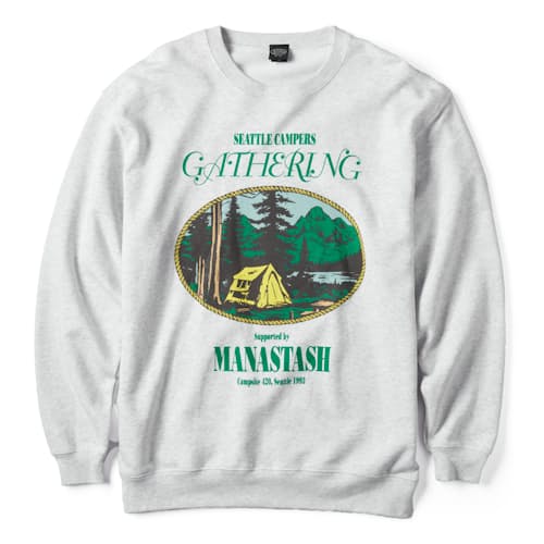 laydown image of Campers Gathering Sweatshirt