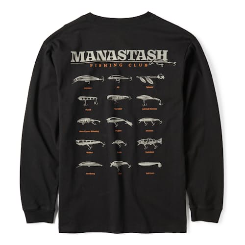 laydown image of Fishing Club Long Sleeve T-Shirt