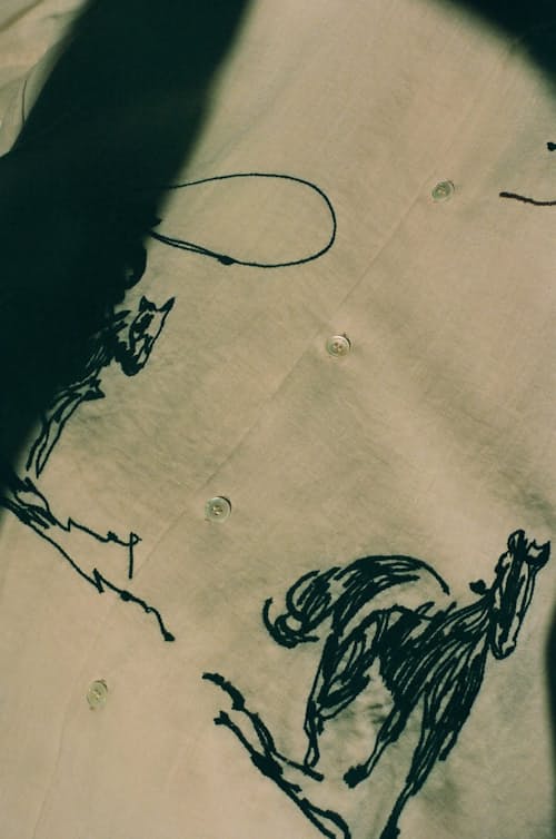 lifestyle image of Into The Distance Camp Short Sleeve Shirt