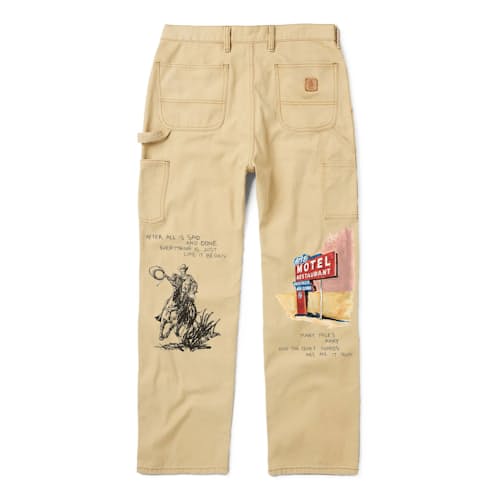 laydown image of Just Like It Began Painters Pant